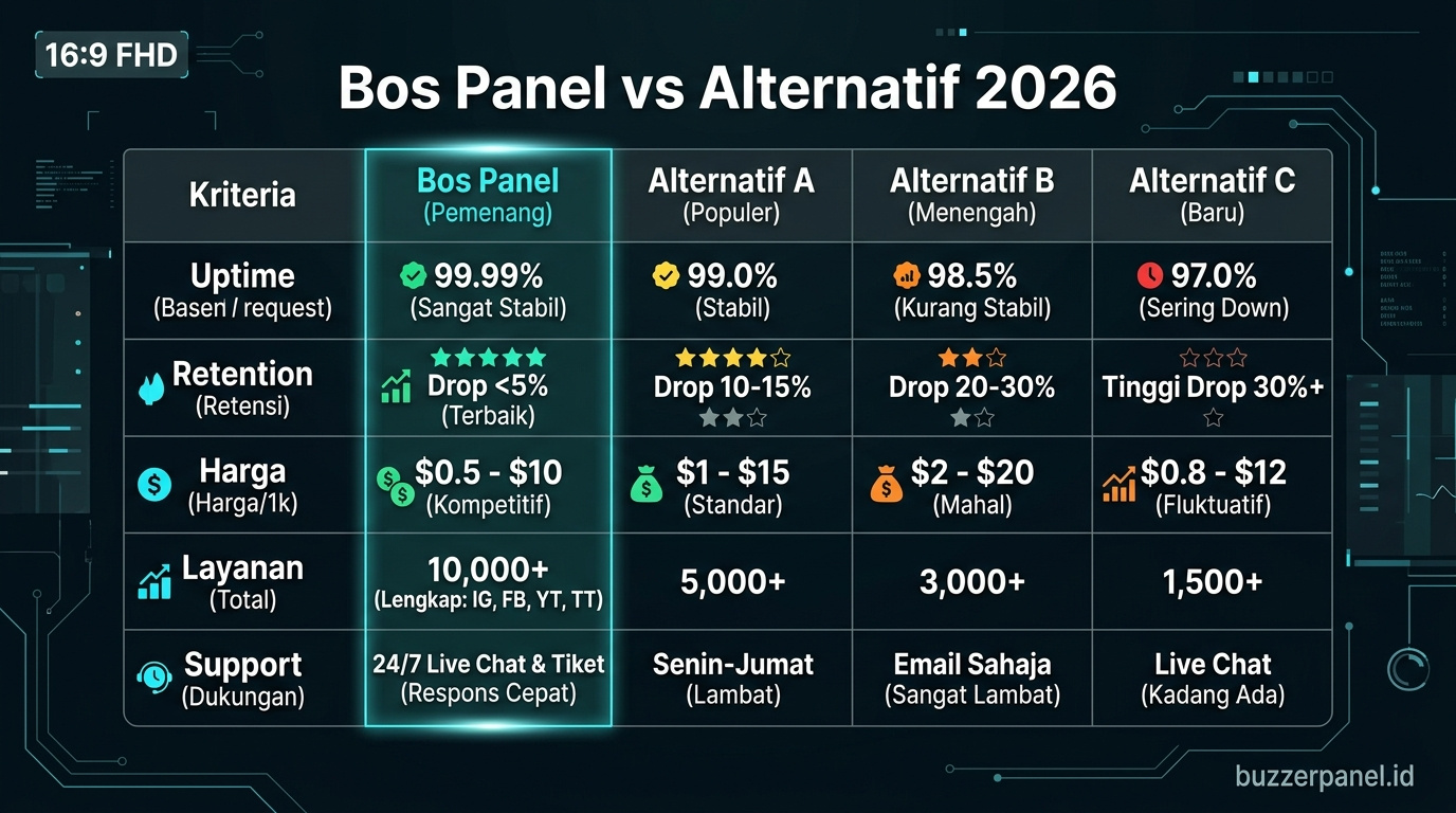 Compare Bos Panel alternatif 2026
