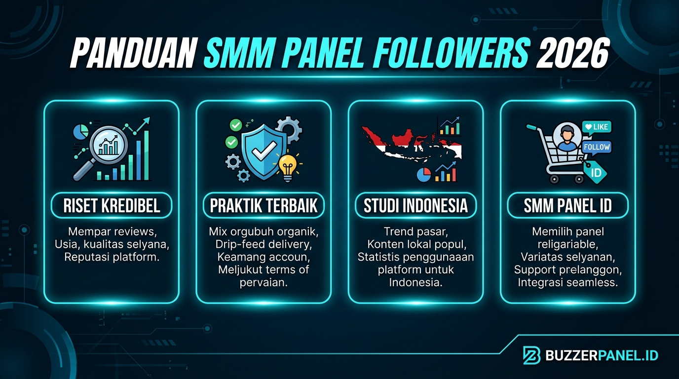 Infografik analisis smm panel followers panduan lengkap 2026