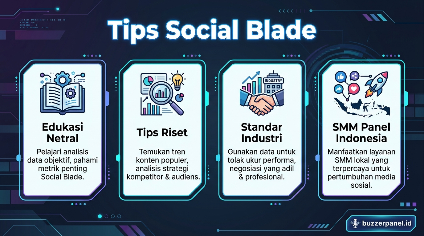 Infografik analisis social blade indonesia  analytics 2026