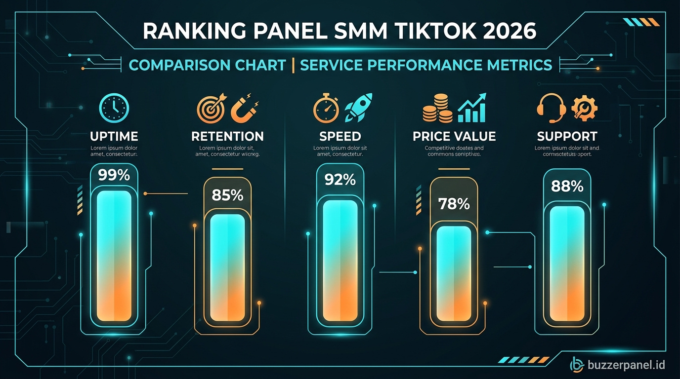 Infografik analisis Panel Smm Tiktok 2026
