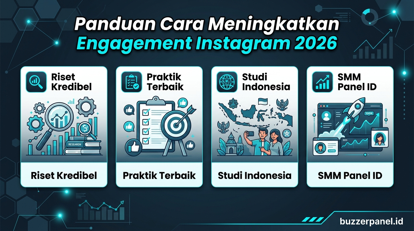 Infografik analisis cara meningkatkan engagement instagram 2026