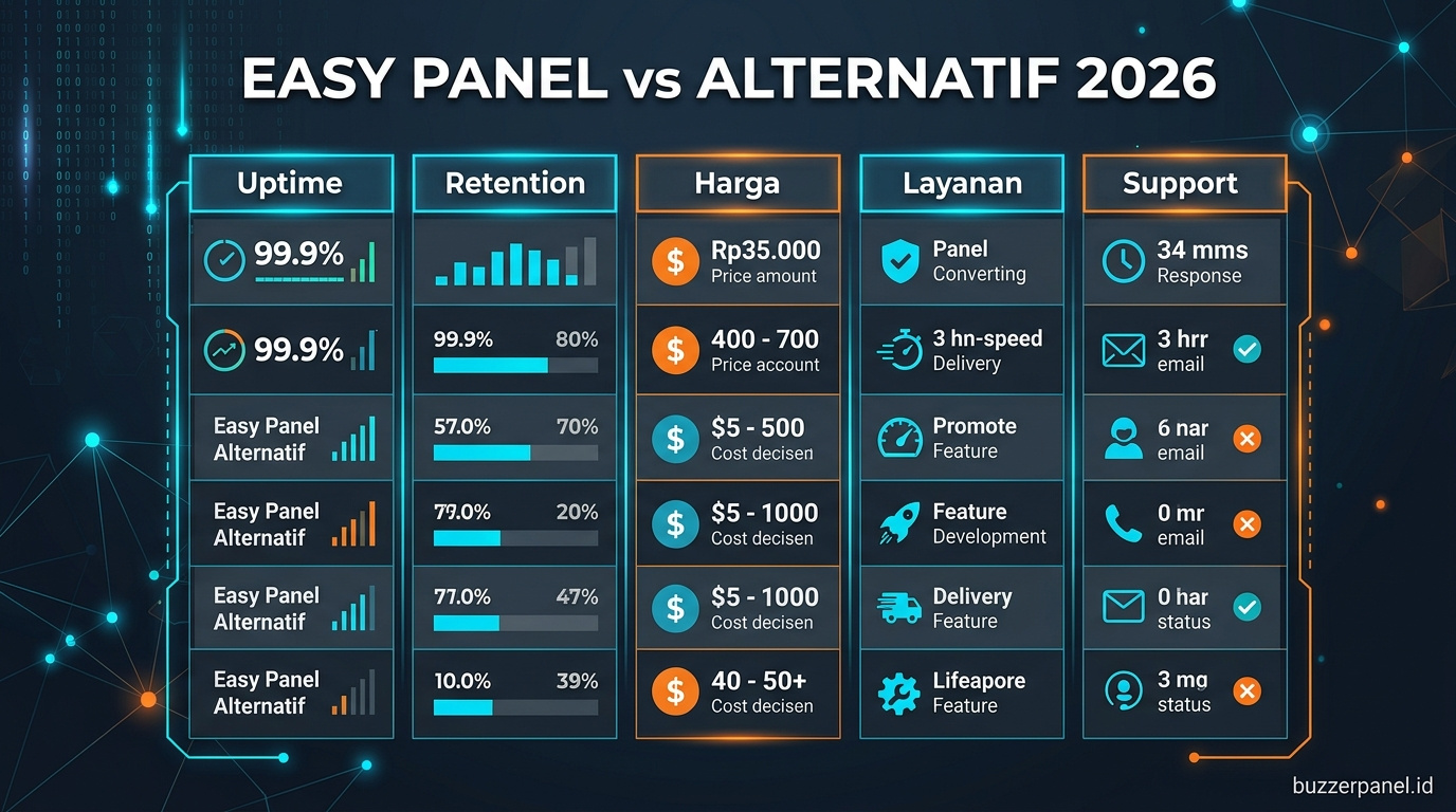 Compare Easy Smm Panel alternatif 2026