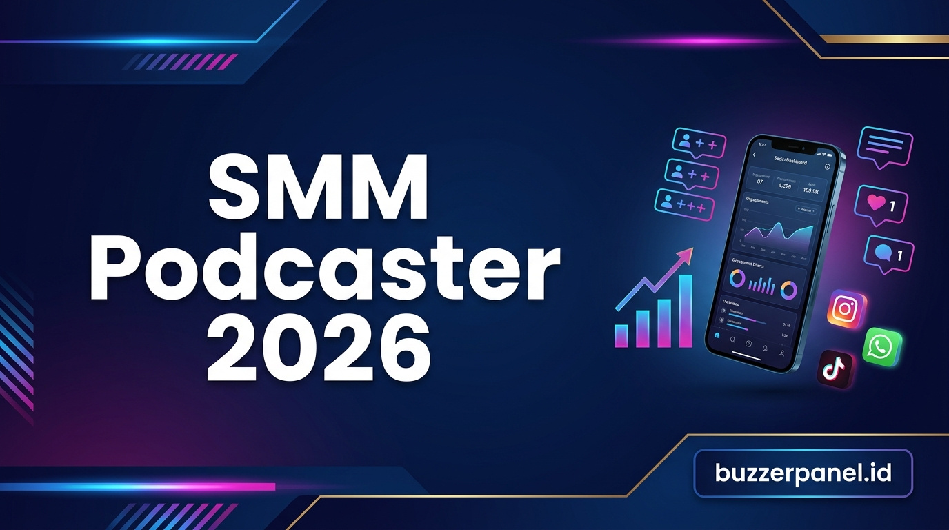 Panduan smm panel untuk podcaster indonesia 2026 di BuzzerPanel Indonesia