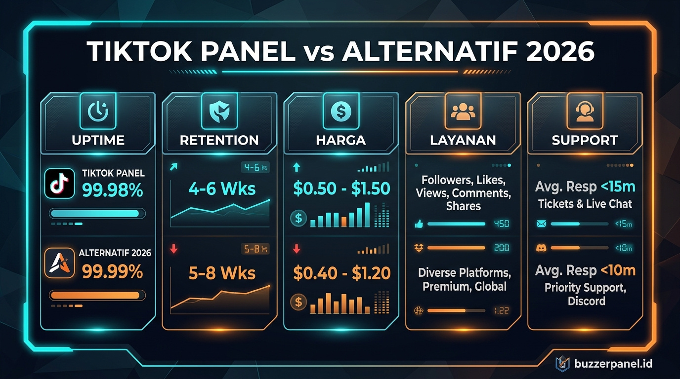 Compare Tiktok Smm Panel alternatif 2026