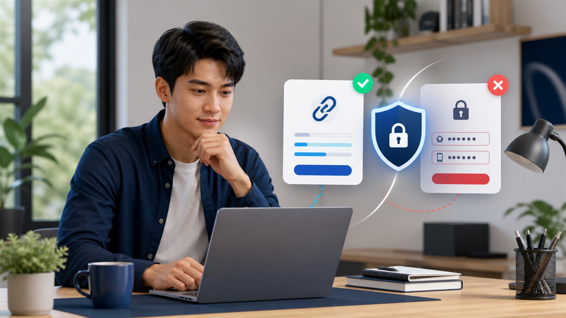 Ilustrasi smm panel indonesia tanpa password dengan data publik dan data rahasia yang dipisahkan