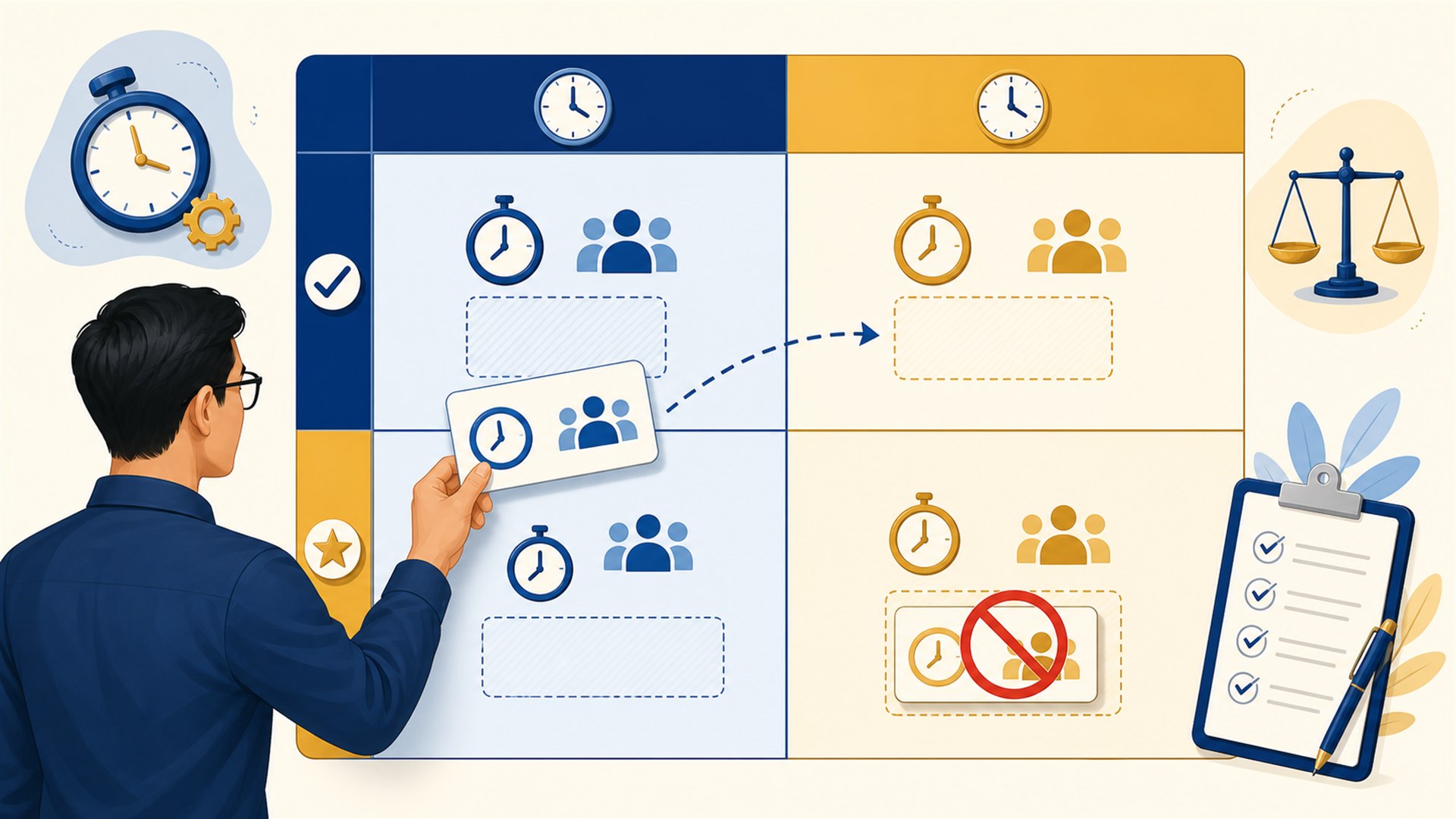 Matriks Tunggu atau Ganti Service matriks layanan SMM panel maintenance untuk memilih tindakan