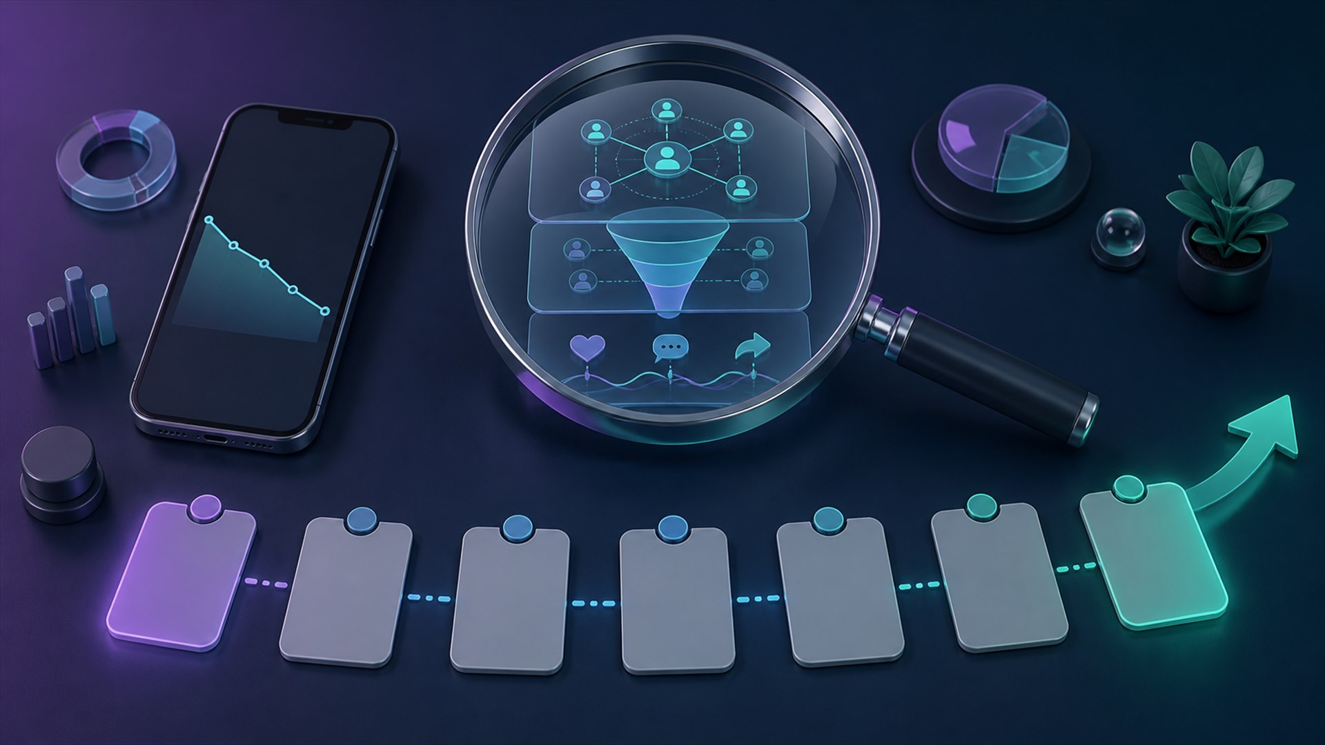 Dashboard audit Analytics untuk mencari penyebab views TikTok tiba-tiba turun
