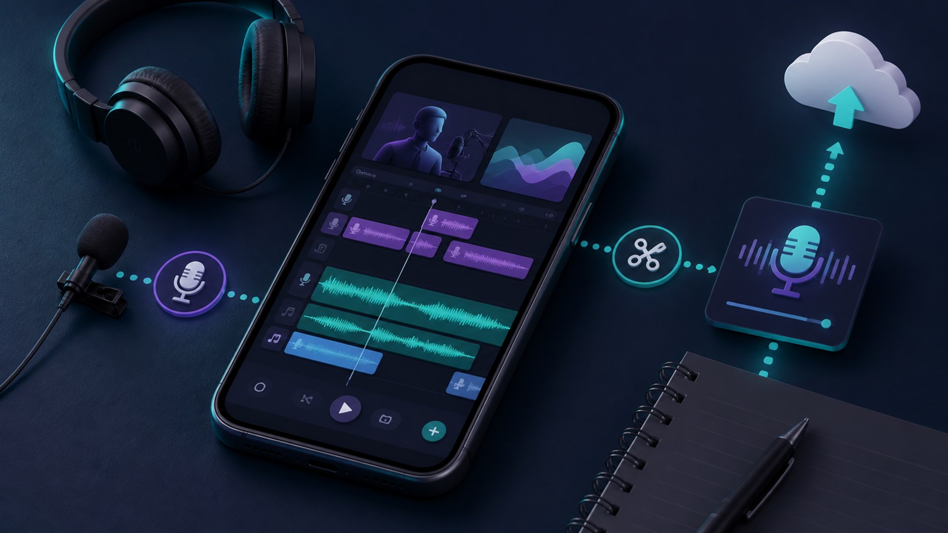 Alur Produksi Podcast YouTube dari HP Alur cara membuat podcast di YouTube dari HP dari rekaman hingga playlist