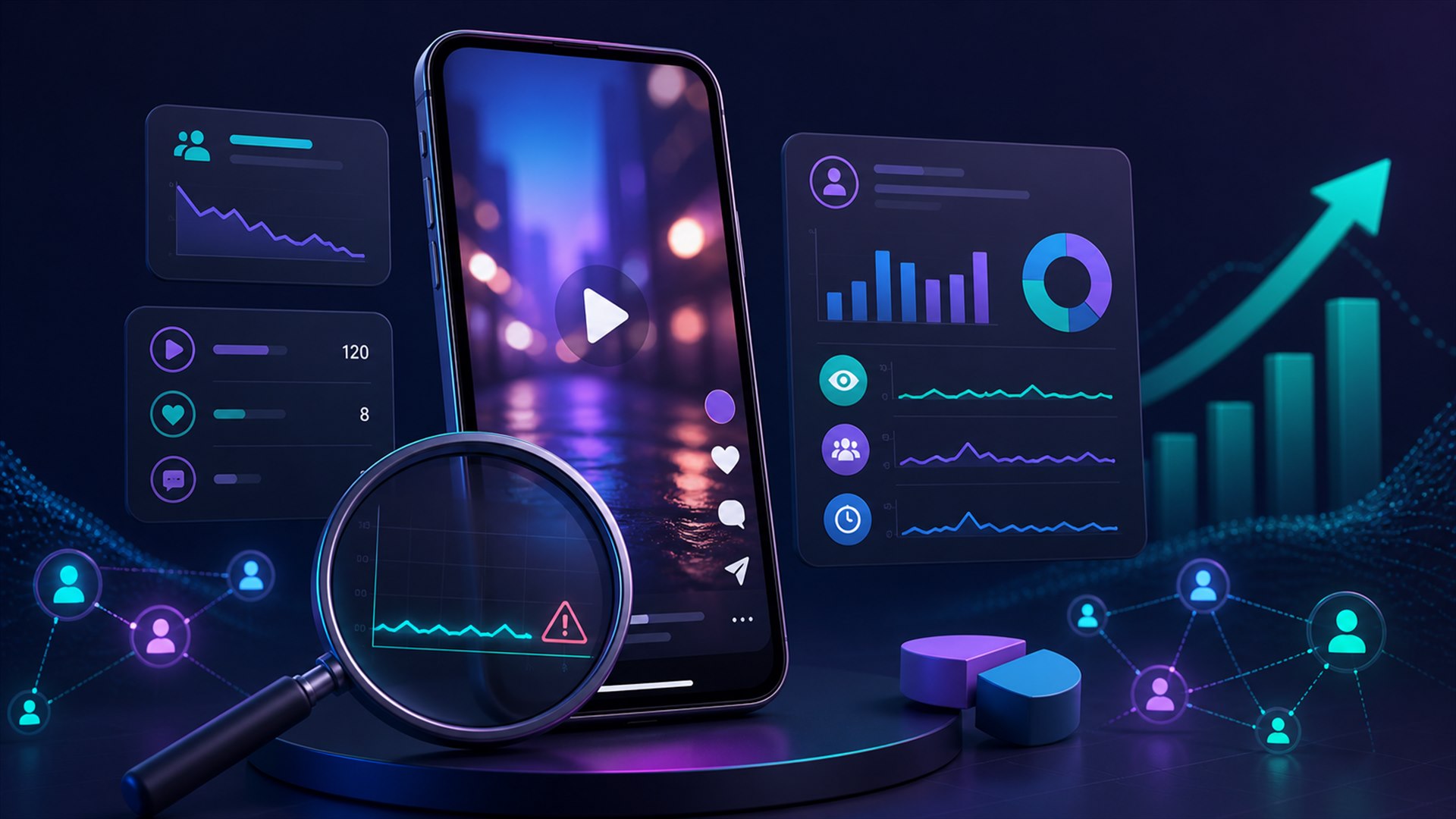 Ilustrasi cara mengatasi Reels Facebook sepi view melalui audit performa dan distribusi