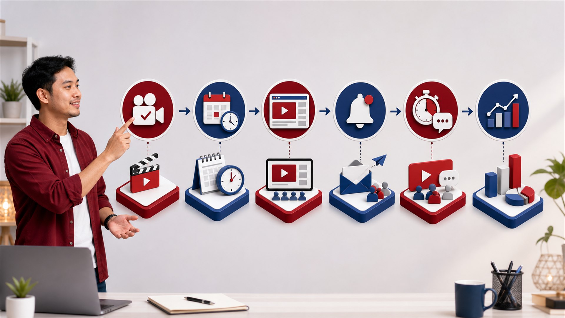 Alur cara menjadwalkan video Premiere di YouTube dari persiapan sampai evaluasi