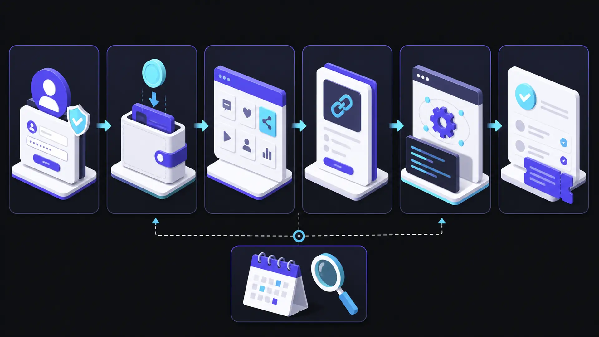 Alur TopOnePanel dari pendaftaran, deposit, pemilihan layanan, order, pemrosesan, hingga verifikasi status