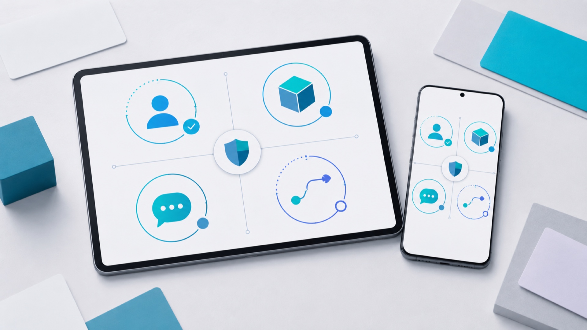 jasa followers X untuk founder startup pada mockup matriks identitas dan bukti produk